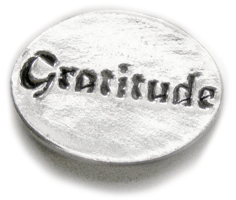 Basic Spirit Sun/Gratitude Pocket Token (Coin) Handcrafted Pewter Home Lead-Free CN-22 - Image 2